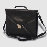 Leather Business Bag with Triangle Flap 0